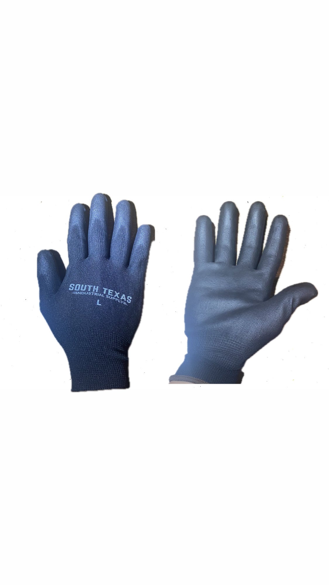 Black PU coated safety glove